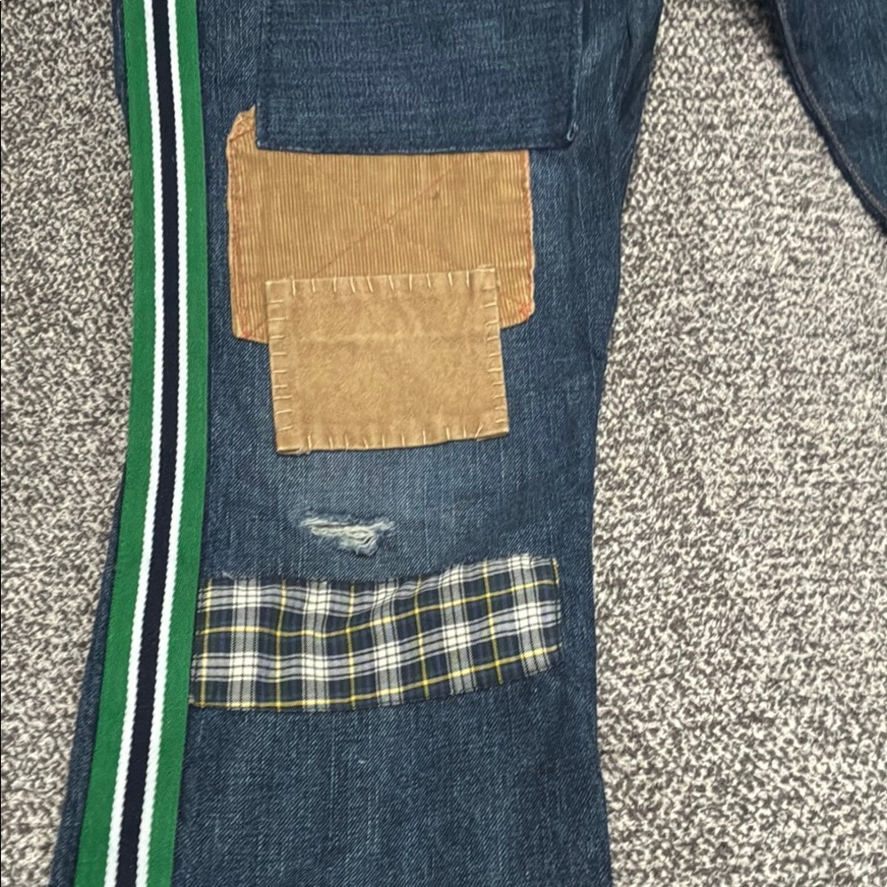 Polo Ralph Lauren Men’s Blue Patchwork Jeans - Picture 5 of 14